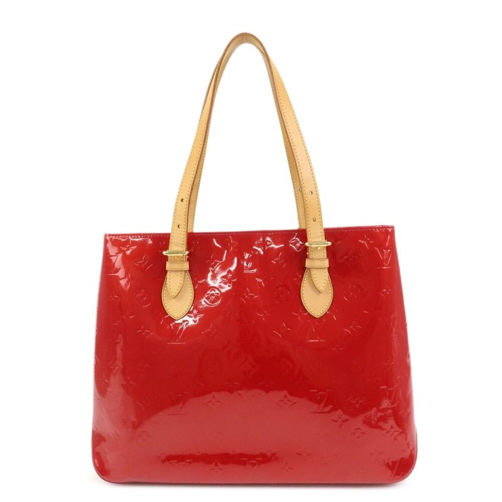 Louis Vuitton Brentwood Monogram Vernis Red Patent_Leather Handbag